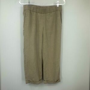 Pure Jill 100% Linen Trouser Pants Womens XS Ivory | AS429